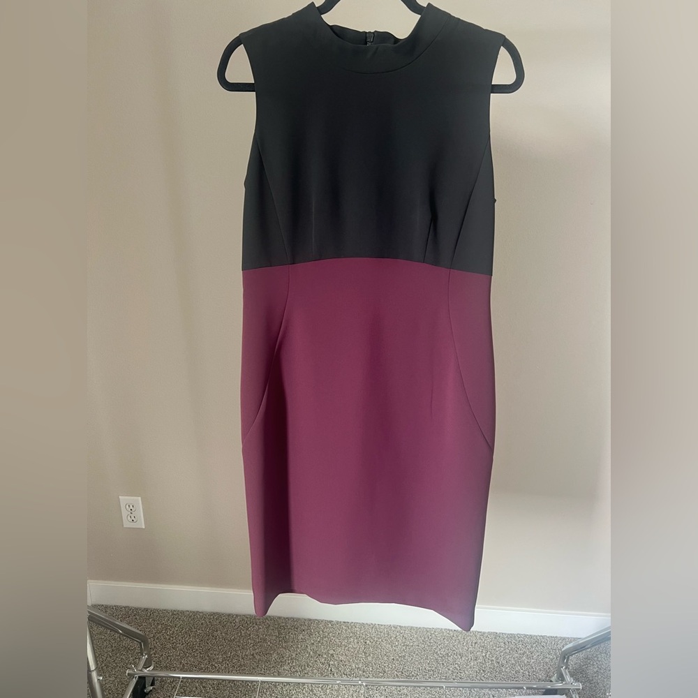 Halogen Black and Purple Dress